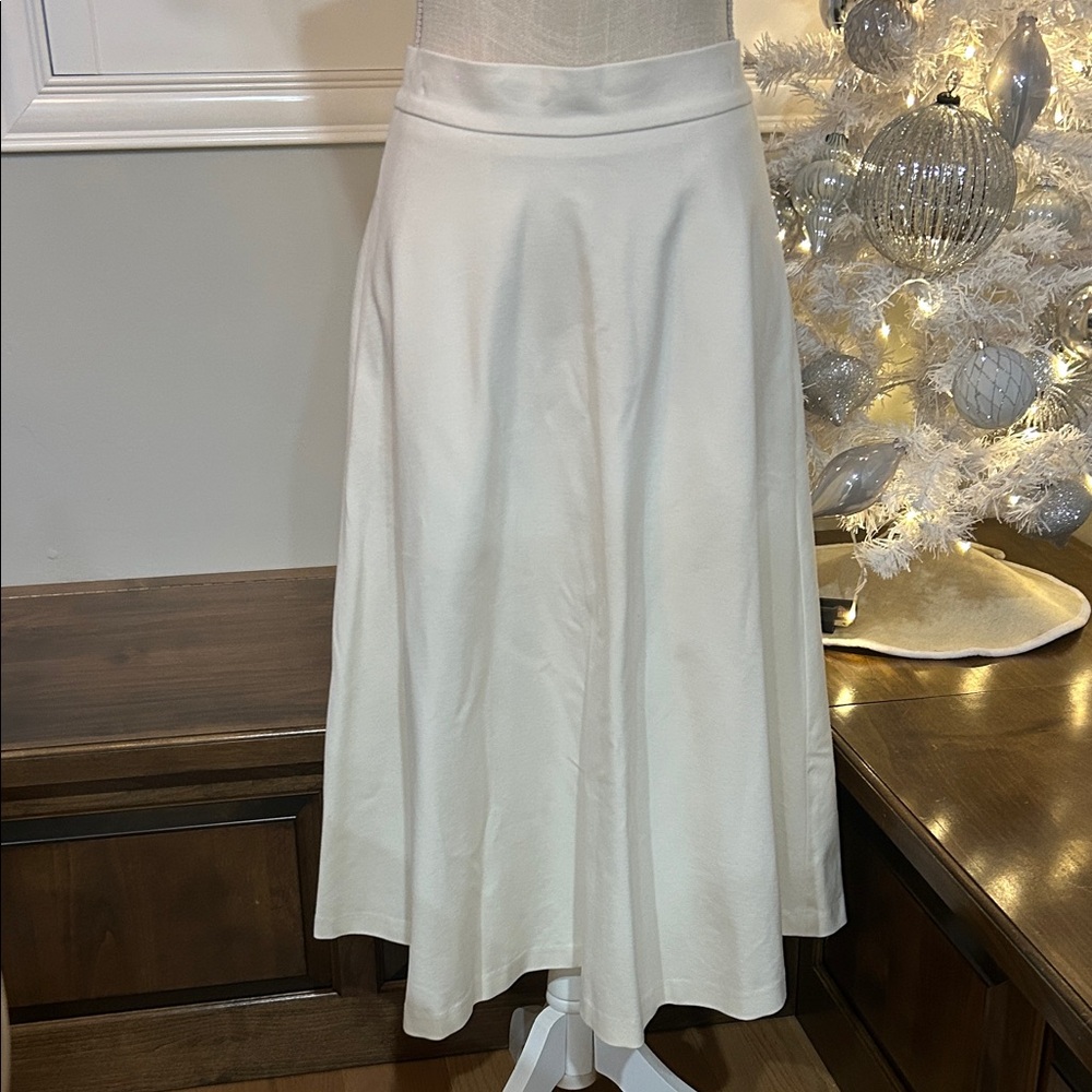 Banana Republic Cream A-Line Skirt
